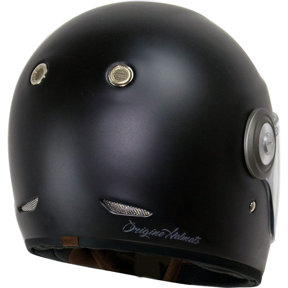 Origine Vega ECE 22.05 Full Face Helmet Stripe Matt Black / Grey FREE 1 YEAR Returns, FREE UK Delivery | ThrottleChimp
