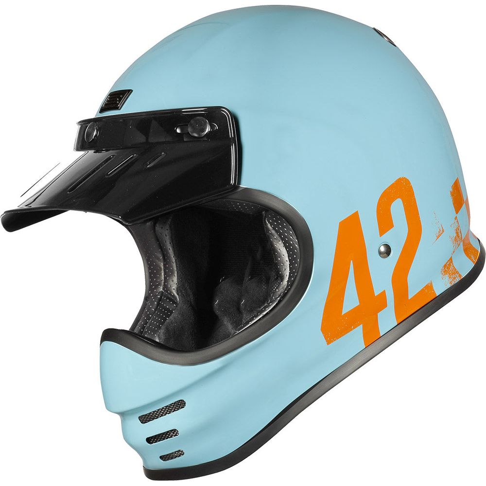 Origine Virgo ECE 22.05 Full Face Helmet Danny Light Blue FREE 1 YEAR Returns, FREE UK Delivery | ThrottleChimp