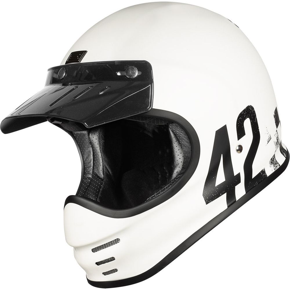 Origine Virgo ECE 22.05 Full Face Helmet Danny Matt White FREE 1 YEAR Returns, FREE UK Delivery | ThrottleChimp