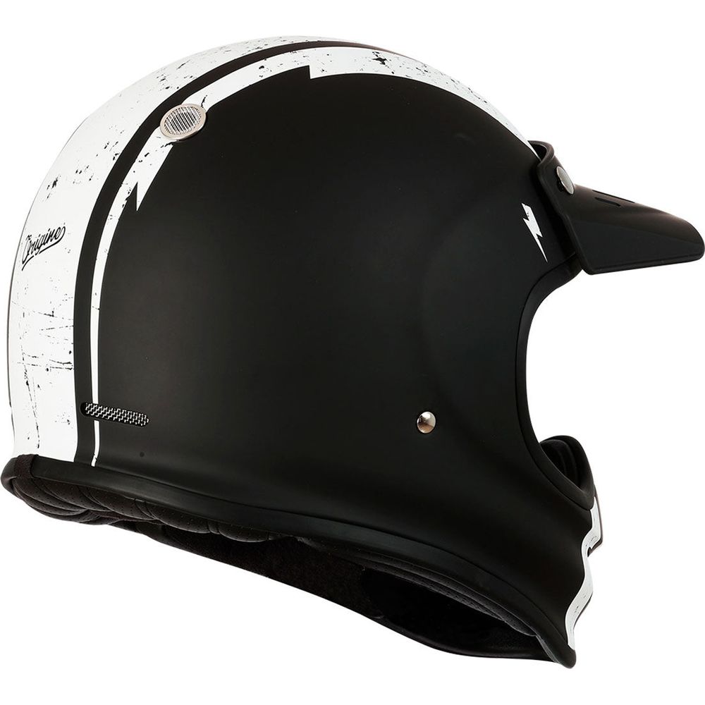 Origine Virgo ECE 22.05 Full Face Helmet Speed Black / White FREE 1 YEAR Returns, FREE UK Delivery | ThrottleChimp