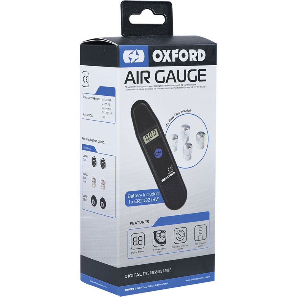 Oxford AirGauge Digital Tyre Pressure Gauge FREE 1 YEAR Returns, FREE UK Delivery | ThrottleChimp