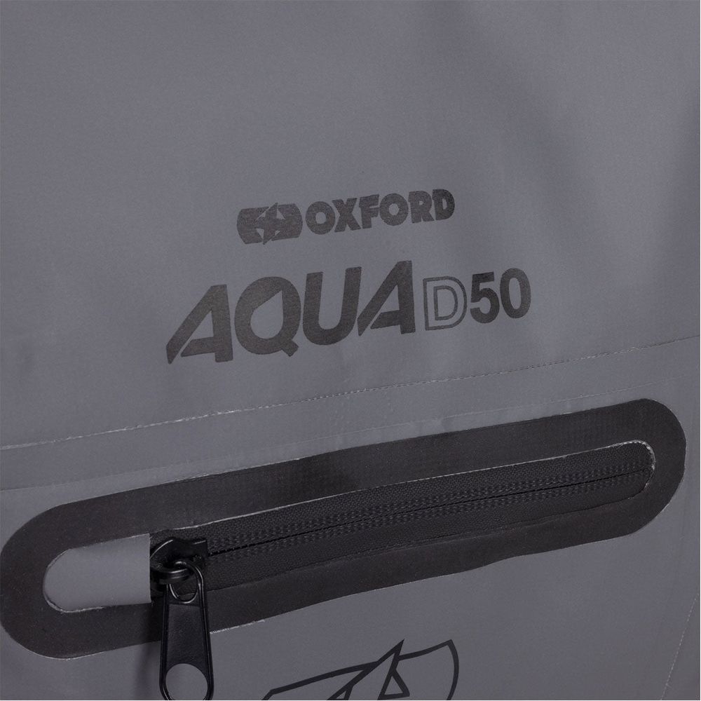 Oxford Aqua D50 Duffle Bag Black / Grey / Fluo Yellow - 50 Litres FREE 1 YEAR Returns, FREE UK Delivery | ThrottleChimp