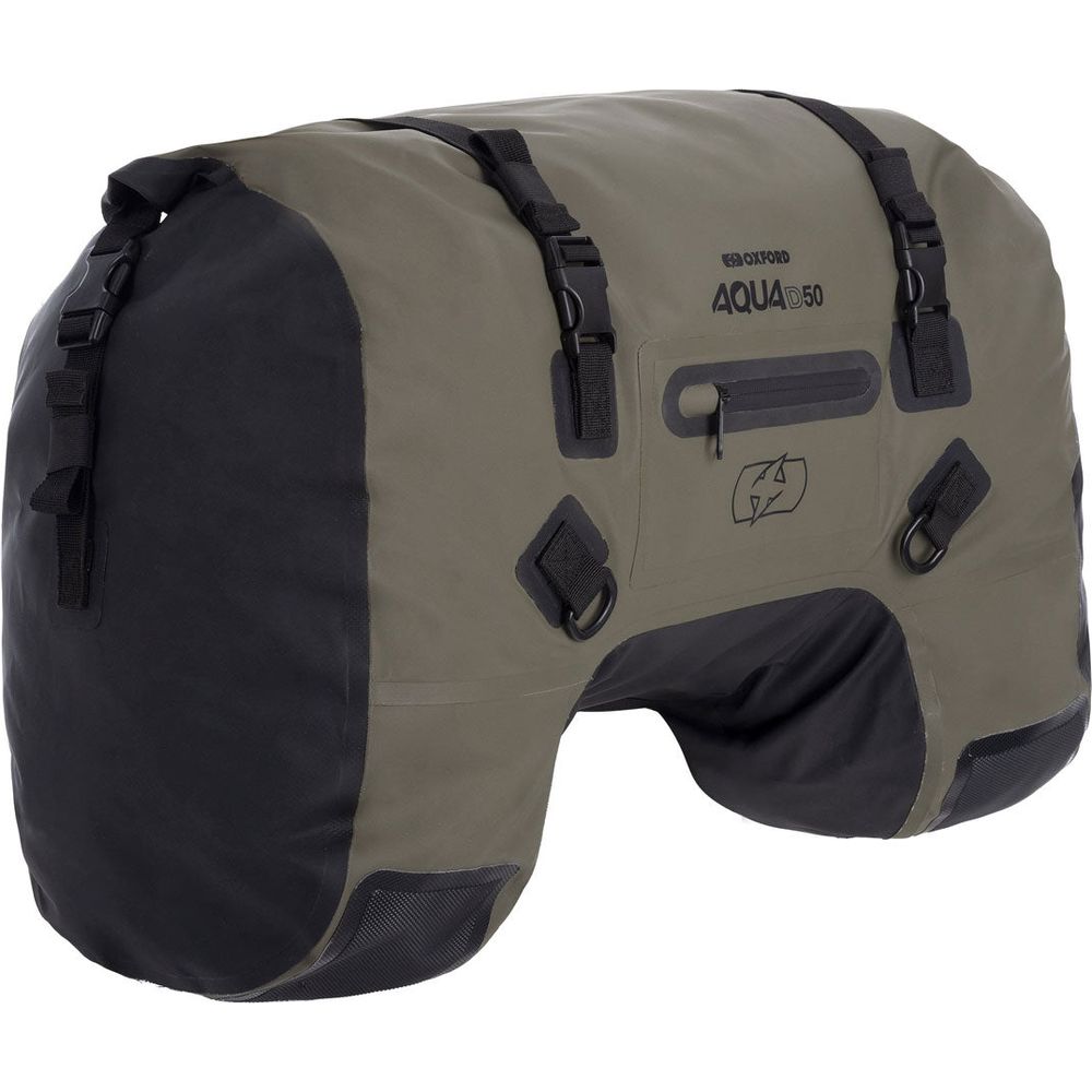 Oxford Aqua D50 Duffle Bag Khaki / Black - 50 Litres FREE 1 YEAR Returns, FREE UK Delivery | ThrottleChimp