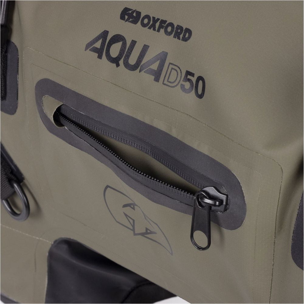 Oxford Aqua D50 Duffle Bag Khaki / Black - 50 Litres FREE 1 YEAR Returns, FREE UK Delivery | ThrottleChimp