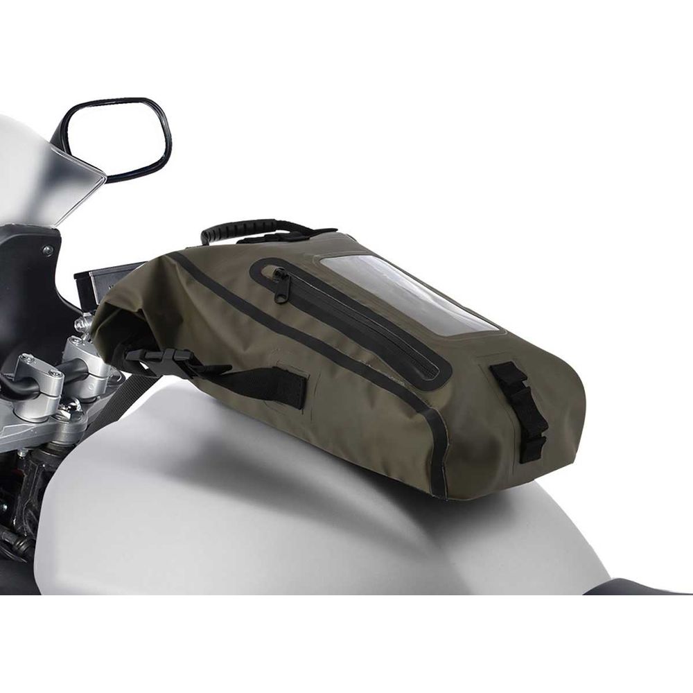Oxford Aqua M8 Tank Bag Khaki / Black - 8 Litres FREE 1 YEAR Returns, FREE UK Delivery | ThrottleChimp
