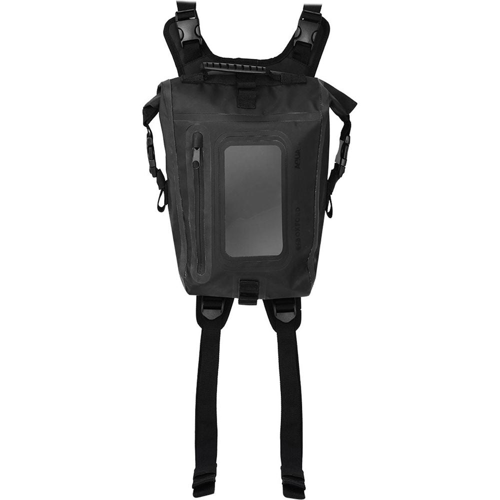 Oxford Aqua S8 Strap On Tank Bag With Harness Black - 8 Litres FREE 1 YEAR Returns, FREE UK Delivery | ThrottleChimp