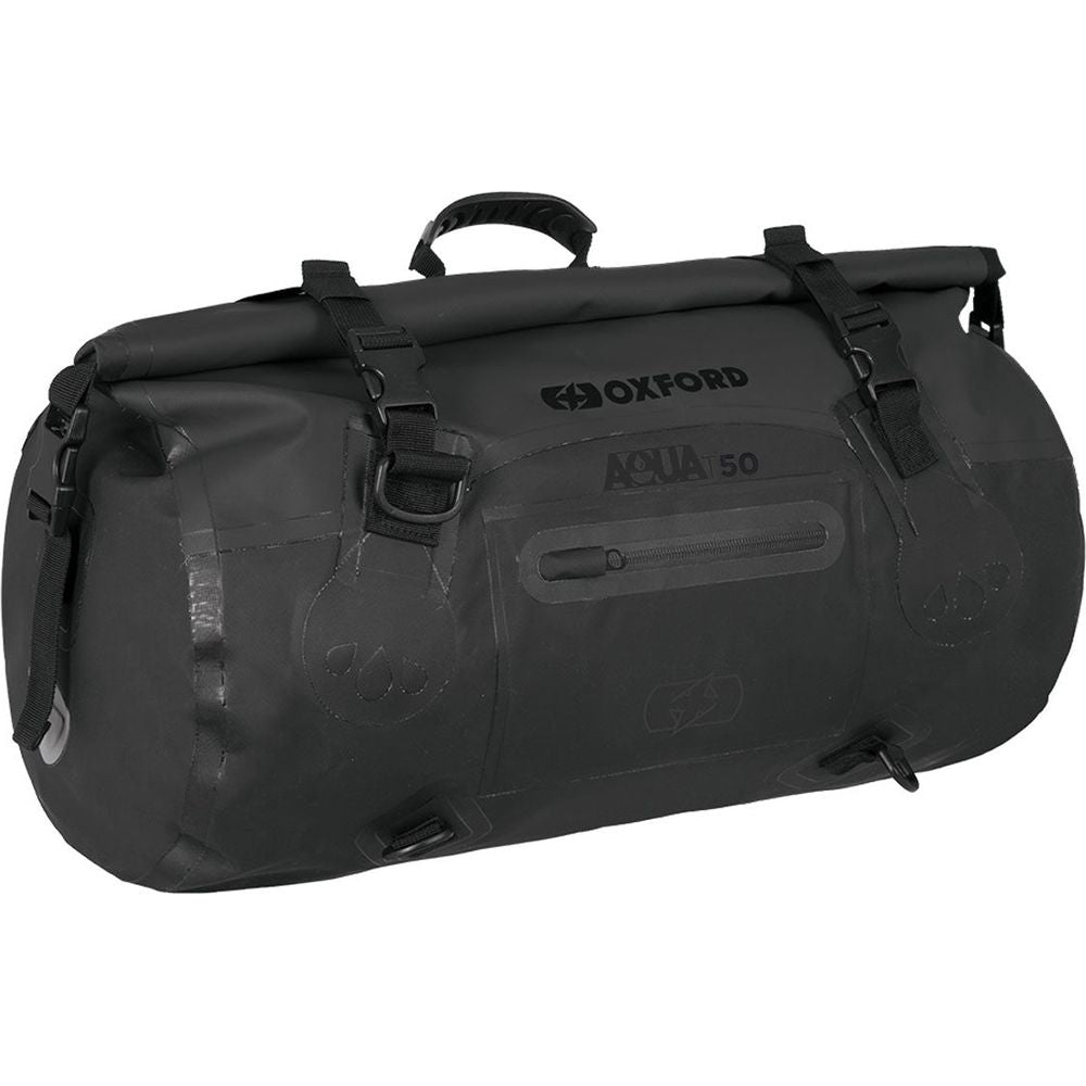 Oxford Aqua T50 Roll Bag Black - 50 Litres FREE 1 YEAR Returns, FREE UK Delivery | ThrottleChimp