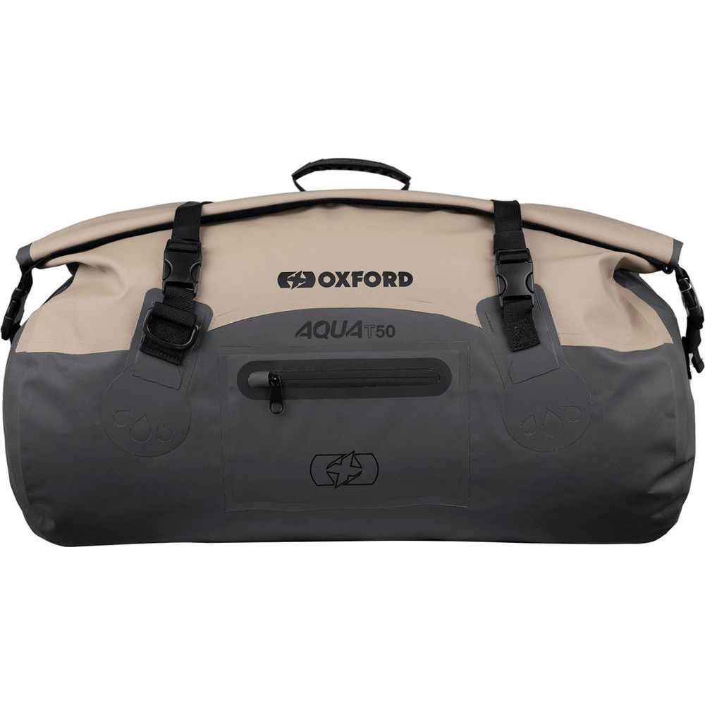 Oxford Aqua T50 Roll Bag Desert / Grey - 50 Litres FREE 1 YEAR Returns, FREE UK Delivery | ThrottleChimp
