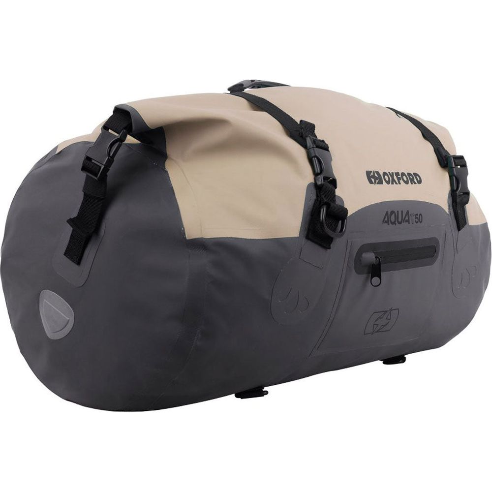 Oxford Aqua T50 Roll Bag Desert / Grey - 50 Litres FREE 1 YEAR Returns, FREE UK Delivery | ThrottleChimp