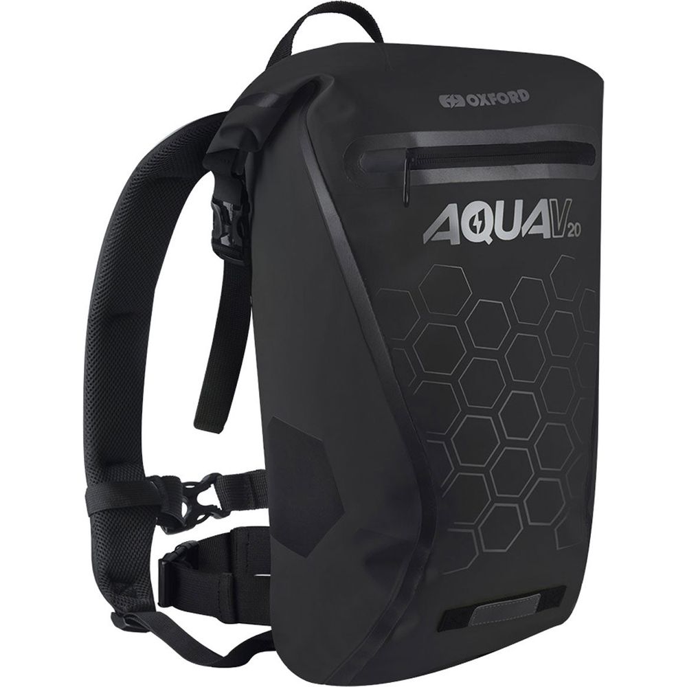 Oxford Aqua V20 Waterproof Backpack Black - 20 Litres FREE 1 YEAR Returns, FREE UK Delivery | ThrottleChimp