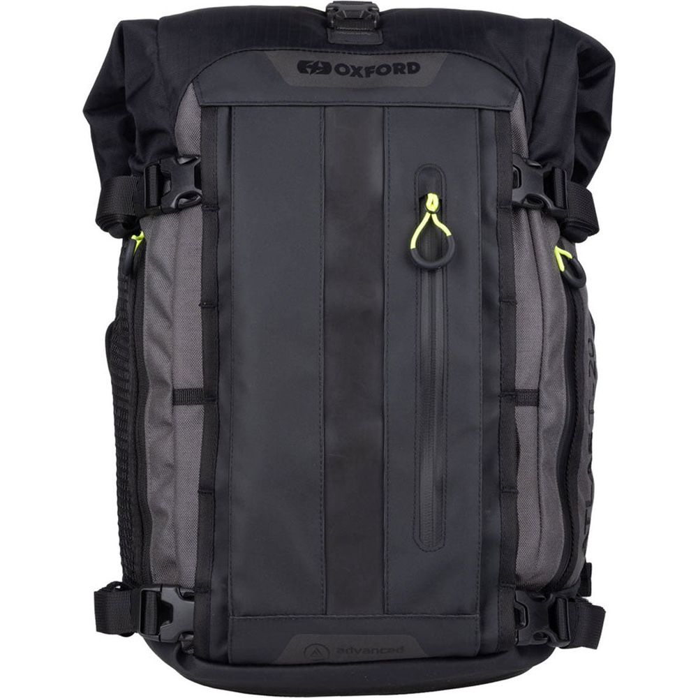 Oxford Atlas T-20 Advanced Tour Pack Charcoal / Black - 20 Liter FREE 1 YEAR Returns, FREE UK Delivery | ThrottleChimp