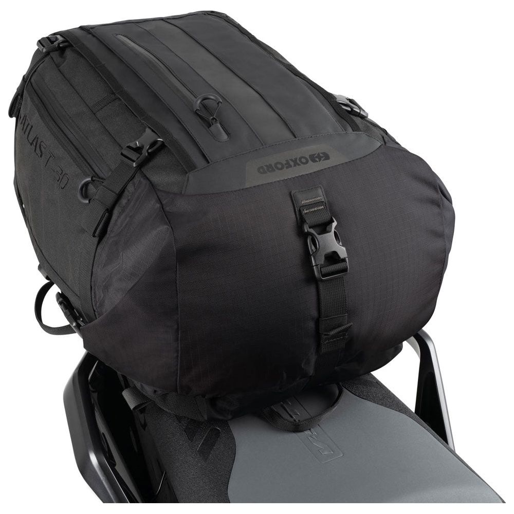 Oxford Atlas T-30 Advanced Tour Pack Black - 30 Liter FREE 1 YEAR Returns, FREE UK Delivery | ThrottleChimp