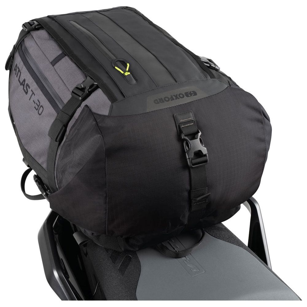 Oxford Atlas T-30 Advanced Tour Pack Charcoal / Black - 30 Liter FREE 1 YEAR Returns, FREE UK Delivery | ThrottleChimp