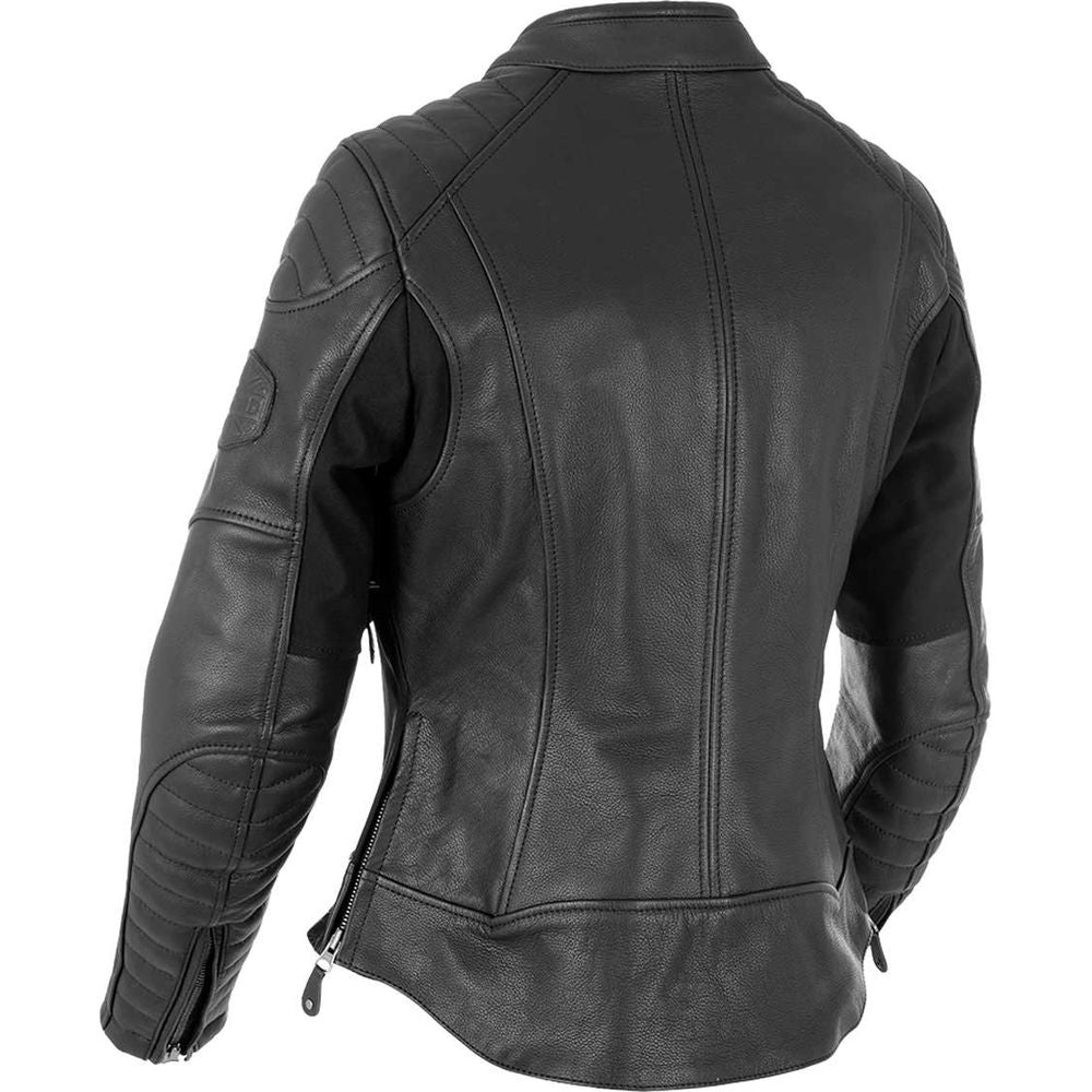 Oxford Beckley Ladies Leather Jacket Black FREE 1 YEAR Returns, FREE UK Delivery | ThrottleChimp