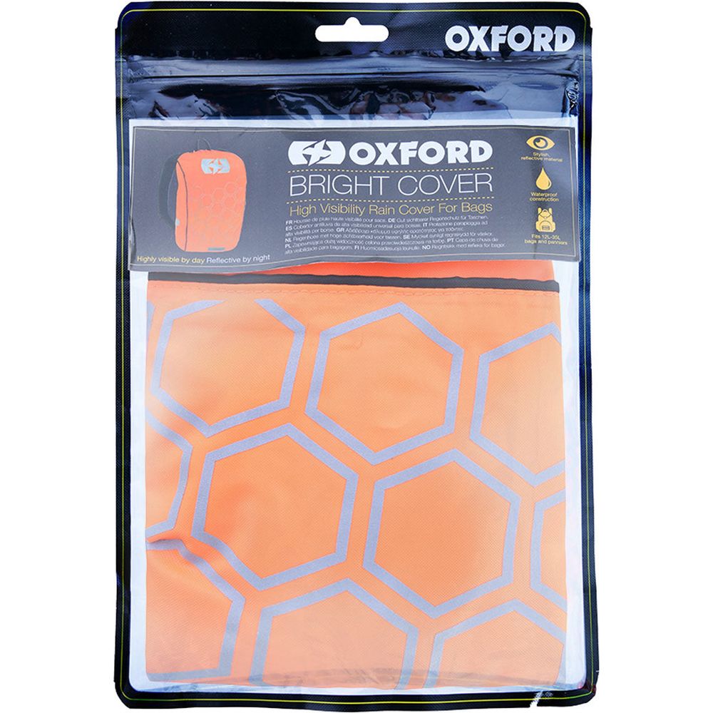 Oxford Waterproof Bright Backpack Cover Orange FREE 1 YEAR Returns, FREE UK Delivery | ThrottleChimp