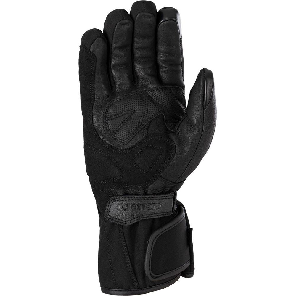 Oxford Calgary 2.0 Leather Gloves Black FREE 1 YEAR Returns, FREE UK Delivery | ThrottleChimp
