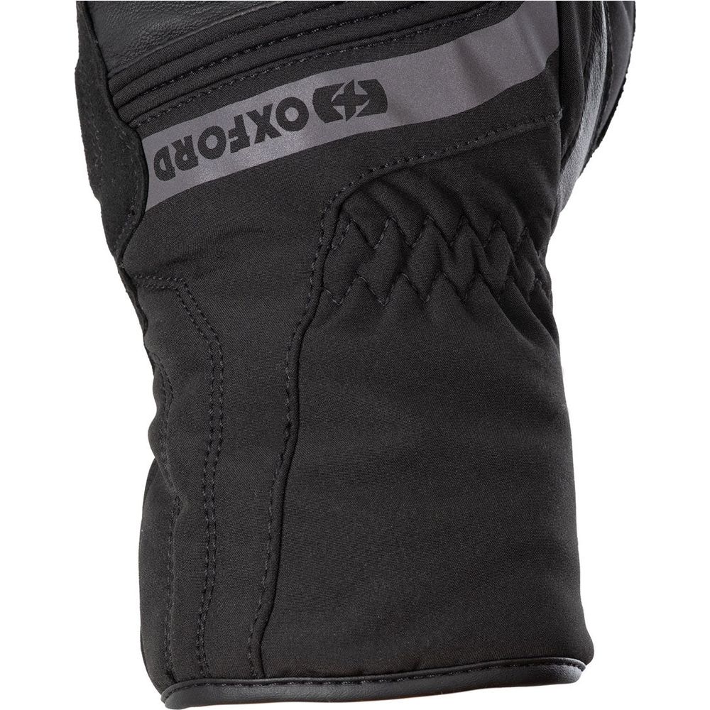 Oxford Calgary 2.0 Leather Gloves Black FREE 1 YEAR Returns, FREE UK Delivery | ThrottleChimp