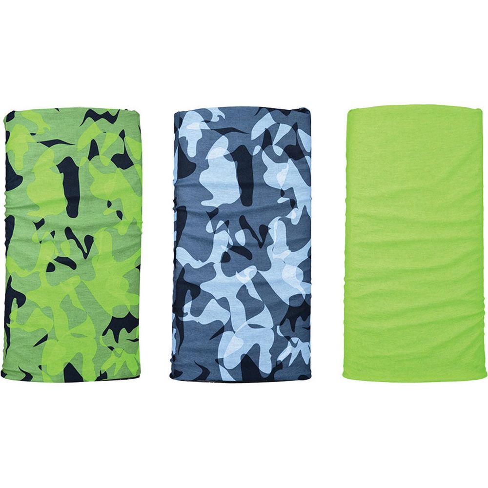 Oxford Comfy Multifunctional Head & Neckwear Havoc Green - Pack Of 3 FREE 1 YEAR Returns, FREE UK Delivery | ThrottleChimp