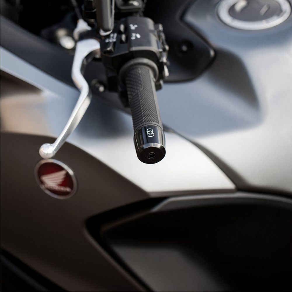 Oxford CS255 Carbon Steel Bar End Weights Black For Handlebars - 255g FREE 1 YEAR Returns, FREE UK Delivery | ThrottleChimp