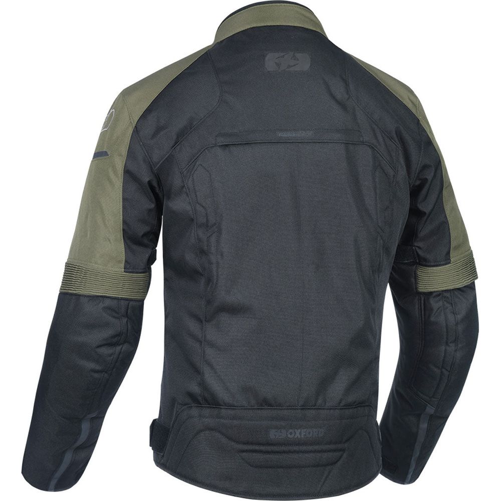 Oxford Delta 1.0 Textile Jacket Black / Green FREE 1 YEAR Returns, FREE UK Delivery | ThrottleChimp