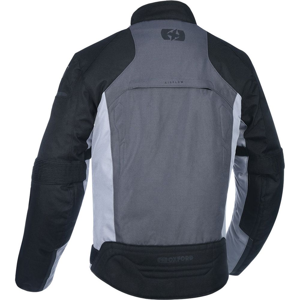 Oxford Delta 1.0 Textile Jacket Black / Grey / Red FREE 1 YEAR Returns, FREE UK Delivery | ThrottleChimp