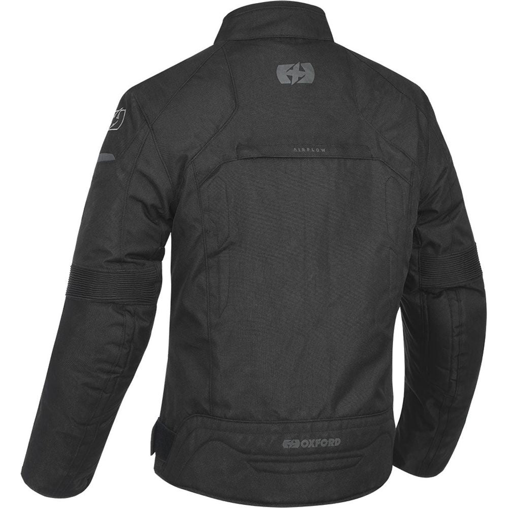 Oxford Delta 1.0 Textile Jacket Stealth Black FREE 1 YEAR Returns, FREE UK Delivery | ThrottleChimp