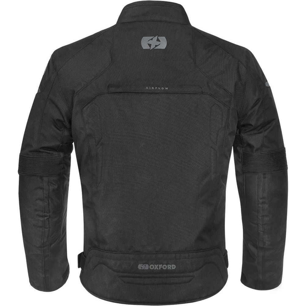 Oxford Delta 1.0 Textile Jacket Stealth Black FREE 1 YEAR Returns, FREE UK Delivery | ThrottleChimp