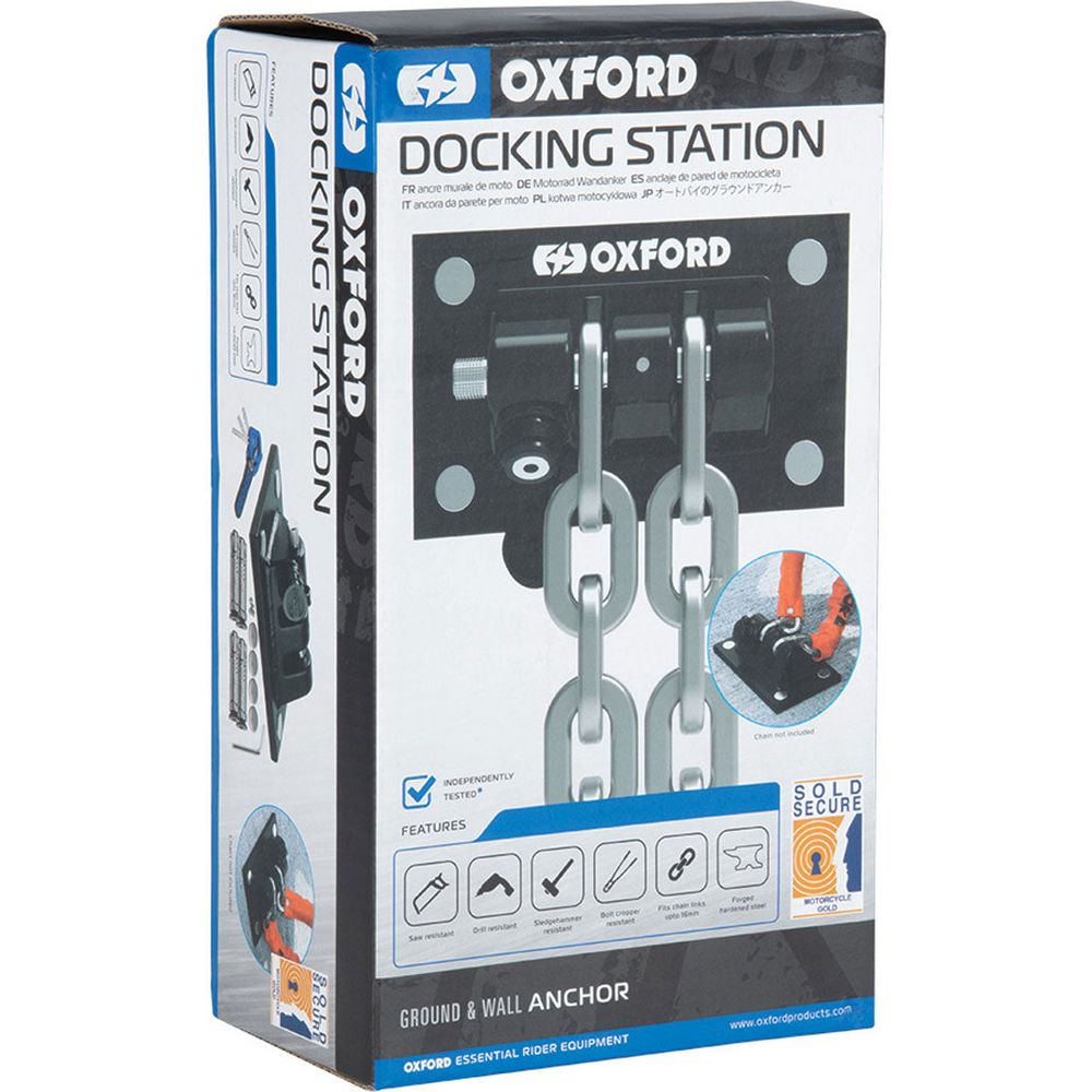 Oxford Docking Station Wall / Ground Anchor Black FREE 1 YEAR Returns, FREE UK Delivery | ThrottleChimp