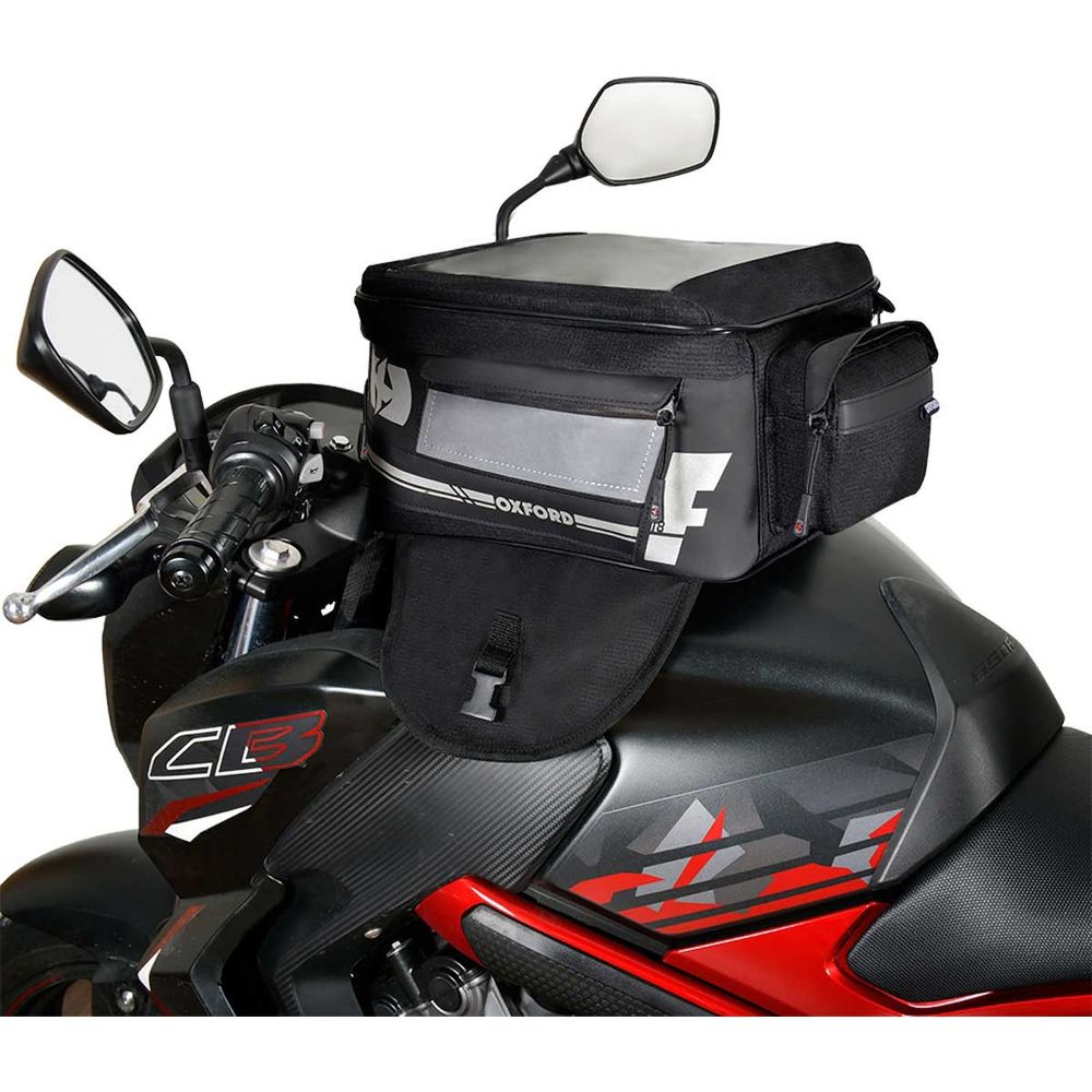 Oxford F1 Magnetic Small Tank Bag Black - 18 Litres FREE 1 YEAR Returns, FREE UK Delivery | ThrottleChimp