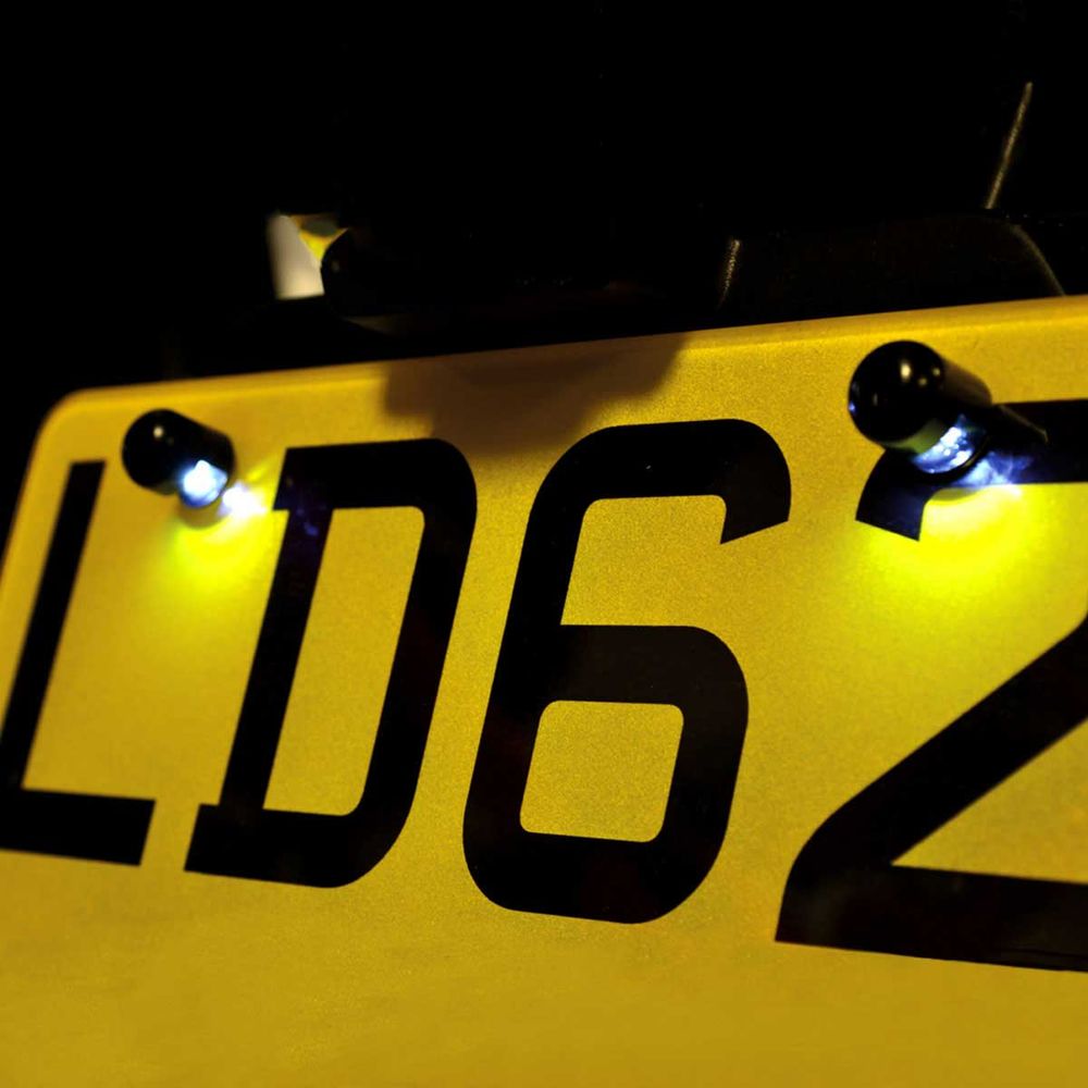 Oxford Halo Bolts Number Plate LED Lights FREE 1 YEAR Returns, FREE UK Delivery | ThrottleChimp