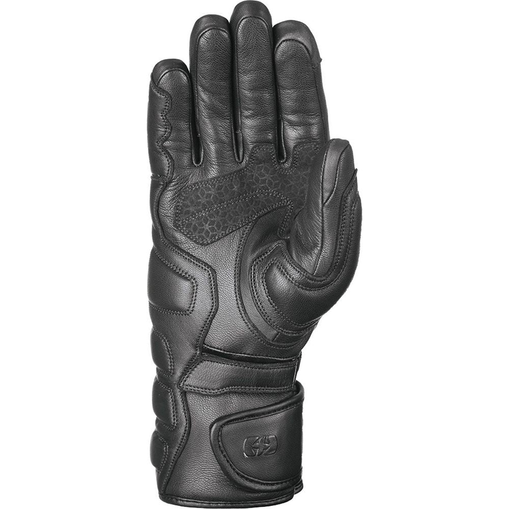 Oxford Hamilton Waterproof Leather Gloves Tech Black FREE 1 YEAR Returns, FREE UK Delivery | ThrottleChimp
