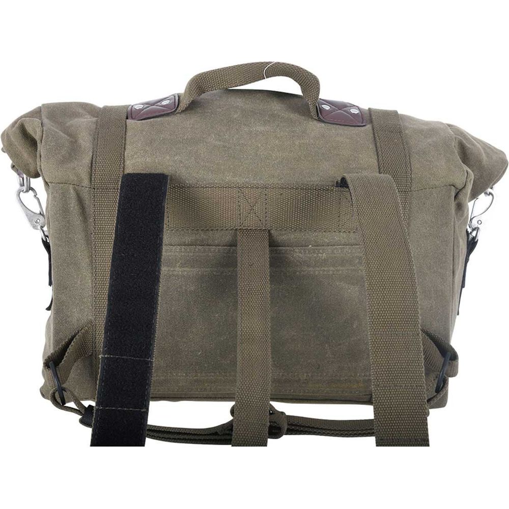 Oxford Heritage Pannier Bag Khaki - 40 Litres FREE 1 YEAR Returns, FREE UK Delivery | ThrottleChimp