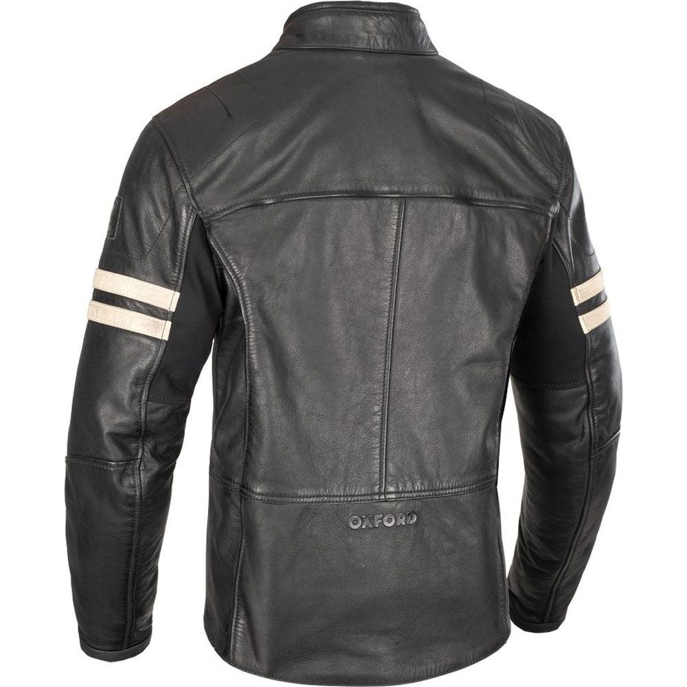 Oxford Holton Leather Jacket Black FREE 1 YEAR Returns, FREE UK Delivery | ThrottleChimp