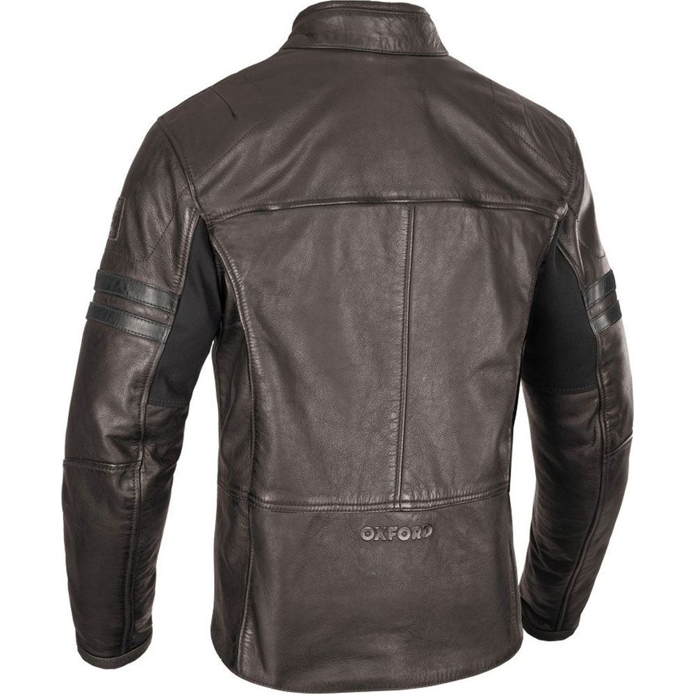 Oxford Holton Leather Jacket Brown FREE 1 YEAR Returns, FREE UK Delivery | ThrottleChimp