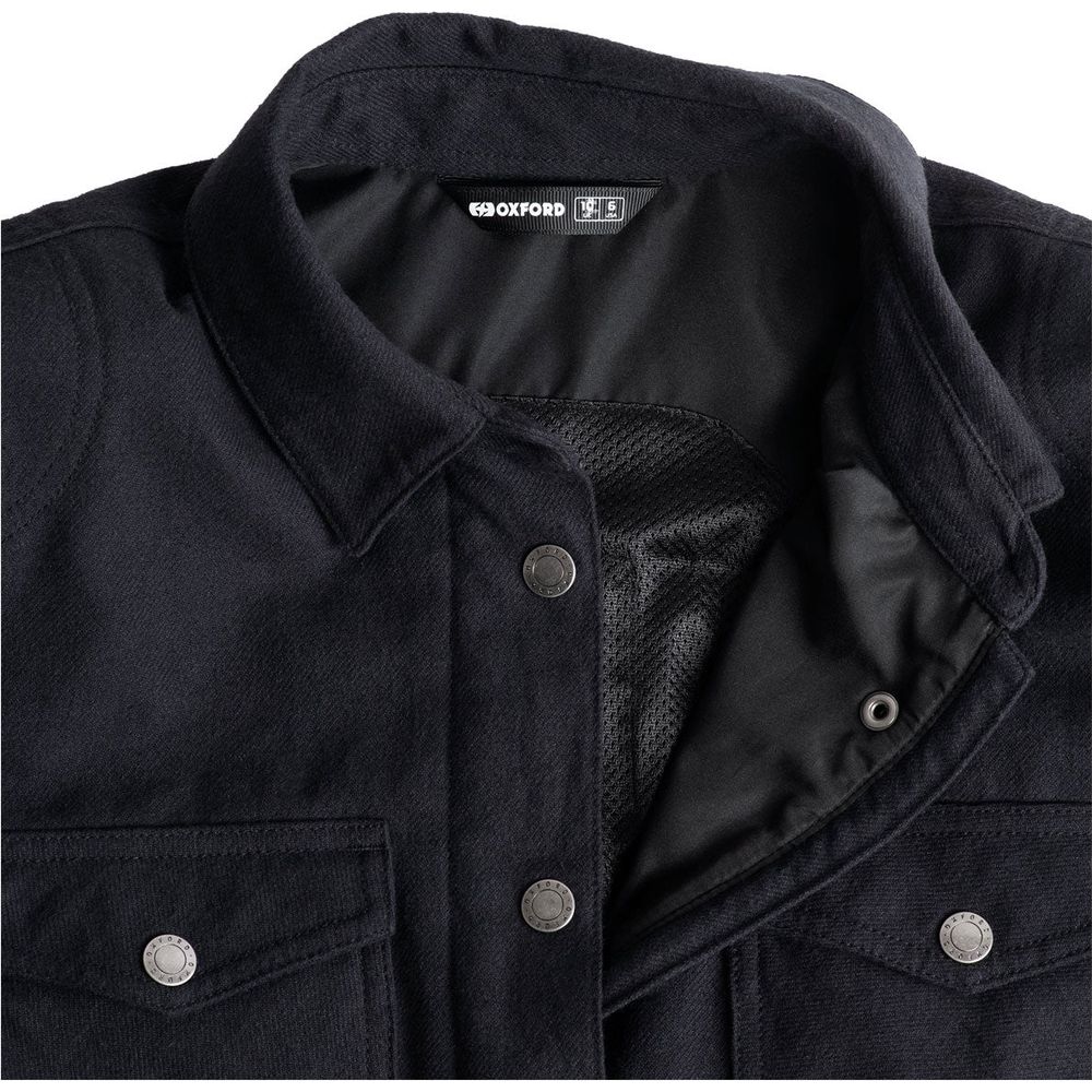 Oxford Kickback 2.0 Ladies Shirt Black FREE 1 YEAR Returns, FREE UK Delivery | ThrottleChimp