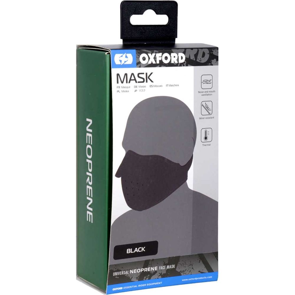 Oxford Face Mask Black OX630 FREE 1 YEAR Returns, FREE UK Delivery | ThrottleChimp