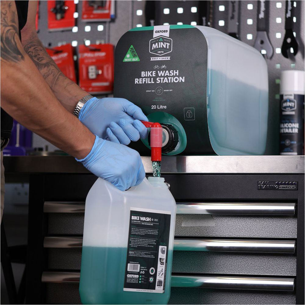 Oxford Mint Bike Wash Refill Station - 20 Litres FREE 1 YEAR Returns, FREE UK Delivery | ThrottleChimp