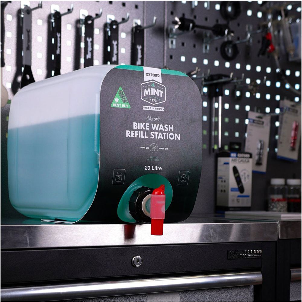 Oxford Mint Bike Wash Refill Station - 20 Litres FREE 1 YEAR Returns, FREE UK Delivery | ThrottleChimp