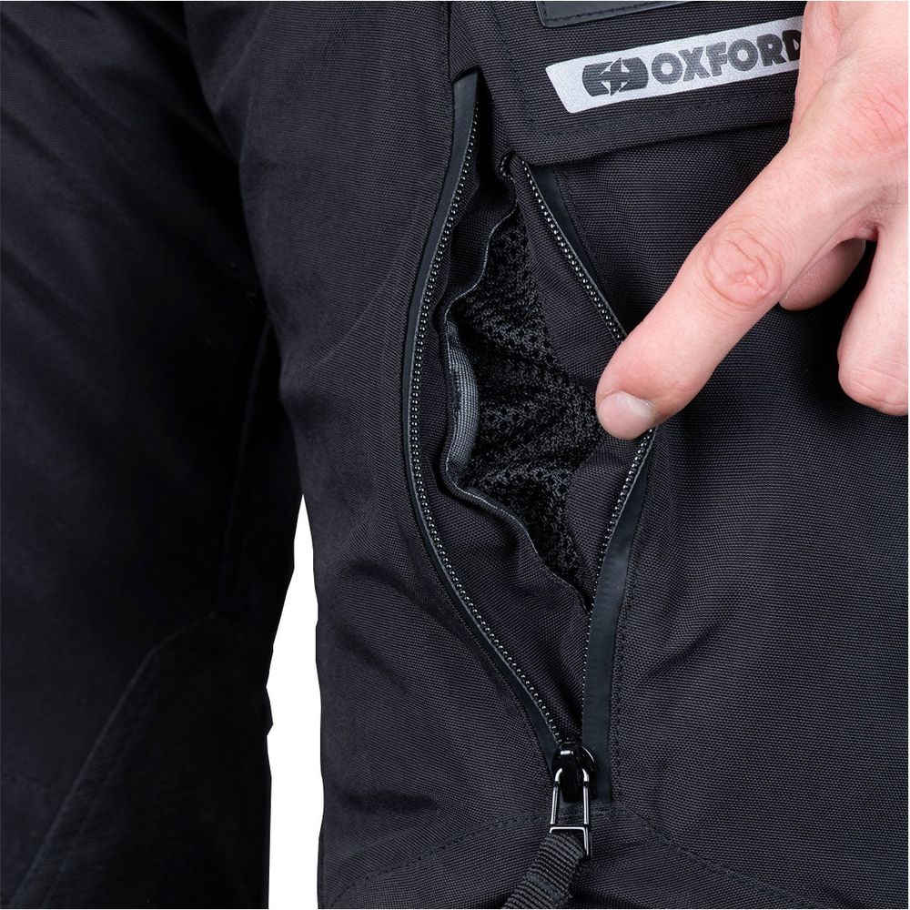Oxford Mondial 2.0 Textile Trouser Tech Black FREE 1 YEAR Returns, FREE UK Delivery | ThrottleChimp