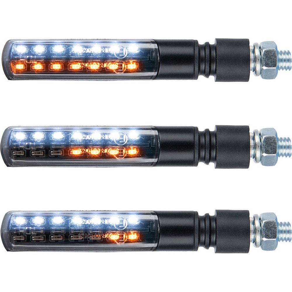 Oxford NightSlider Front Sequential Indicators Black With 2 Resistors FREE 1 YEAR Returns, FREE UK Delivery | ThrottleChimp