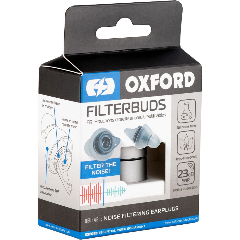 Oxford Noise Filtering Ear Plugs Silver FREE 1 YEAR Returns, FREE UK Delivery | ThrottleChimp
