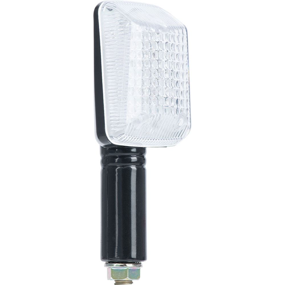 Oxford Long Stem Rectangle Indicator Black With Clear Lens FREE 1 YEAR Returns, FREE UK Delivery | ThrottleChimp