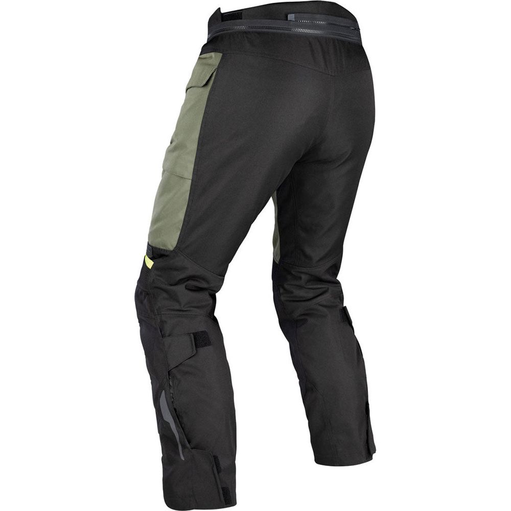 Oxford Rockland Textile Trouser Khaki / Black / Fluo Yellow FREE 1 YEAR Returns, FREE UK Delivery | ThrottleChimp
