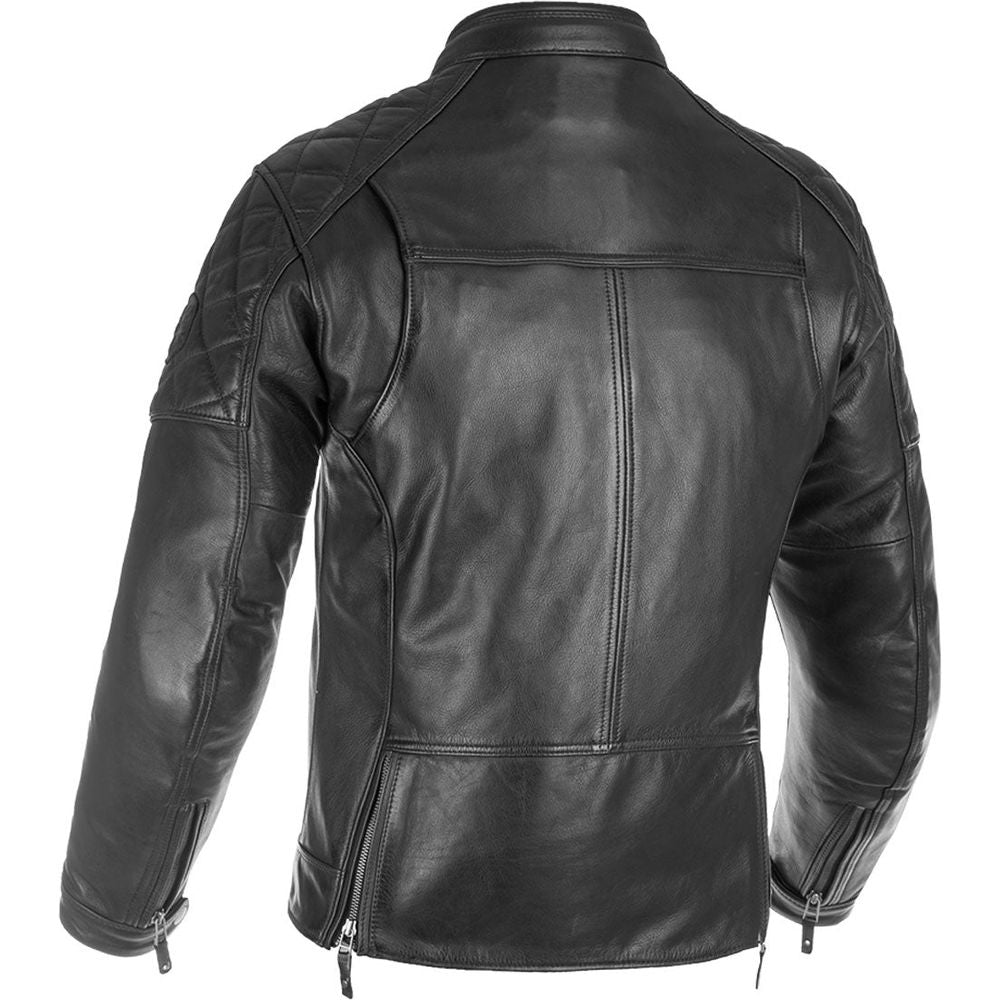 Oxford Route 73 2.0 Leather Jacket Black FREE 1 YEAR Returns, FREE UK Delivery | ThrottleChimp