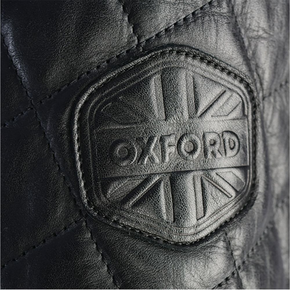 Oxford Route 73 2.0 Leather Jacket Black FREE 1 YEAR Returns, FREE UK Delivery | ThrottleChimp