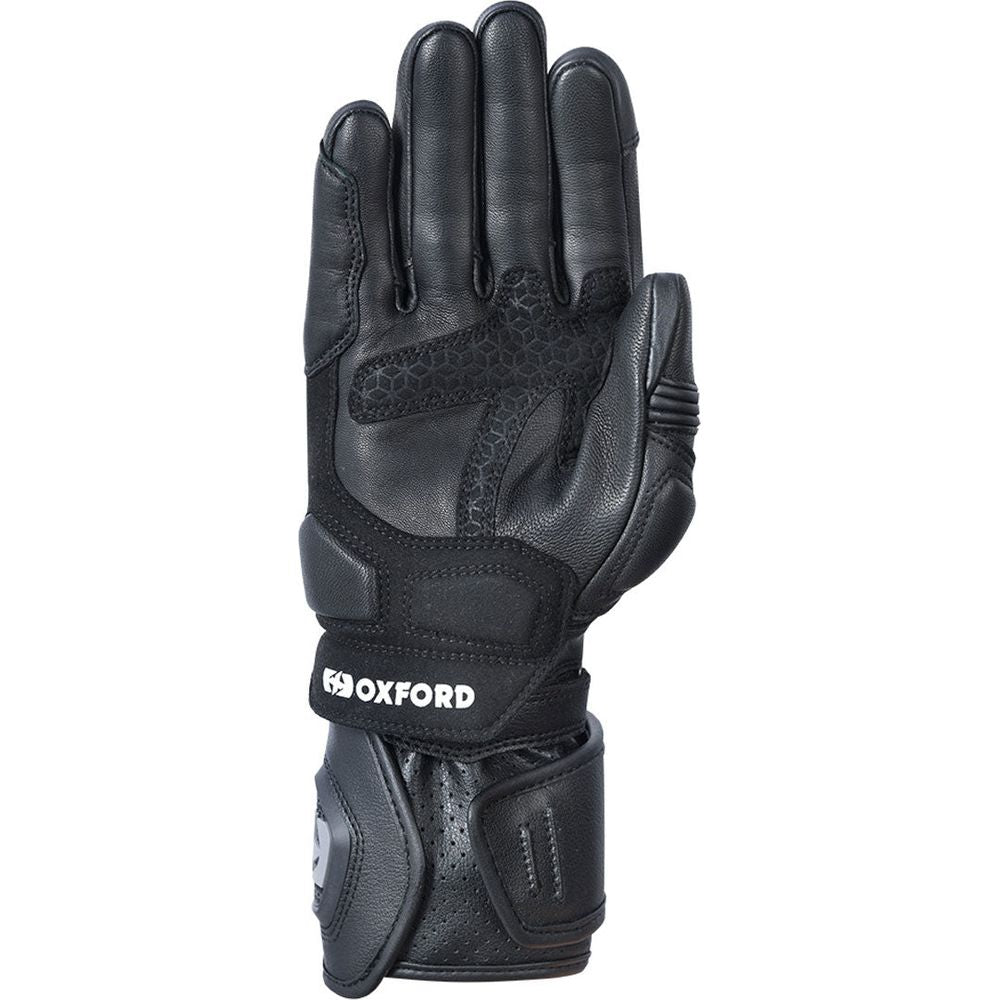 Oxford RP-2R Leather Gloves Black FREE 1 YEAR Returns, FREE UK Delivery | ThrottleChimp