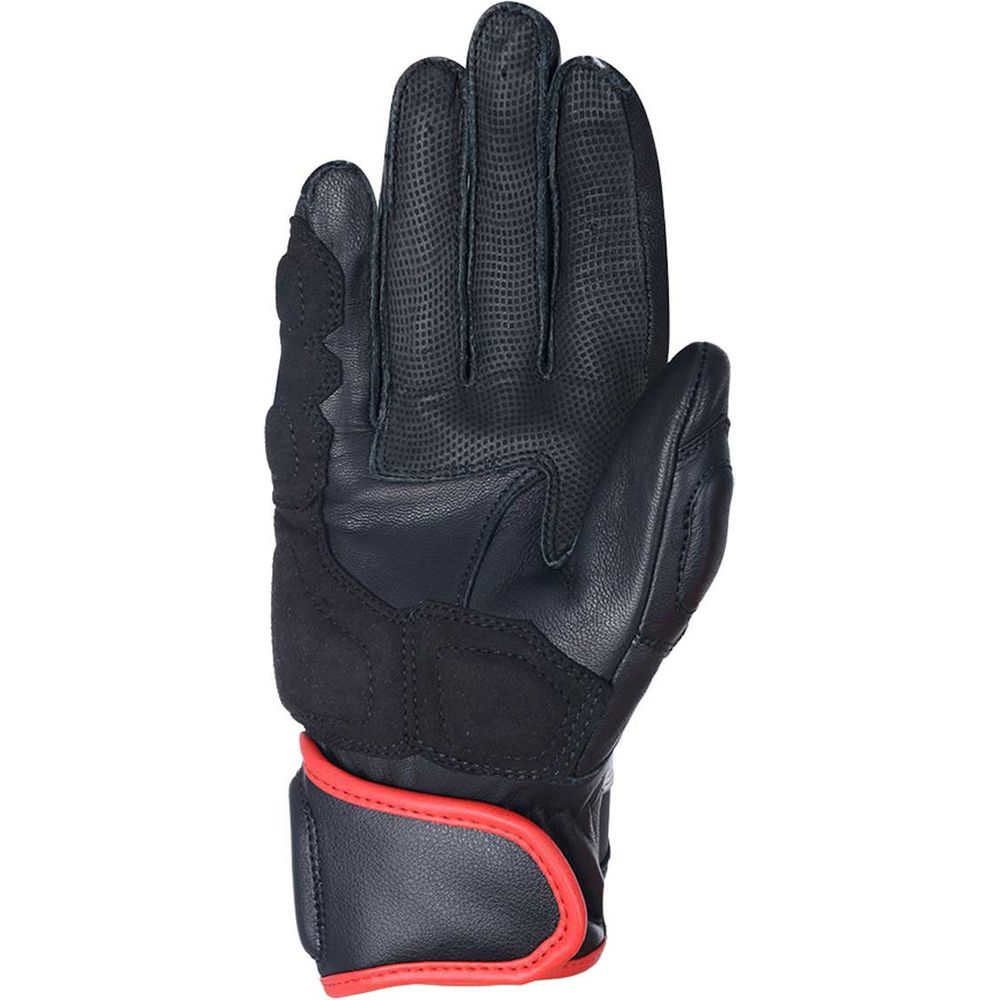 Oxford RP-3 2.0 Sports Short Leather Gloves Black / White / Red FREE 1 YEAR Returns, FREE UK Delivery | ThrottleChimp