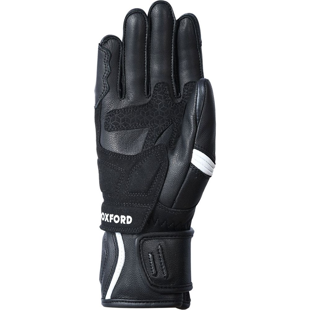 Oxford RP-5 2.0 Ladies Leather Gloves Black / White FREE 1 YEAR Returns, FREE UK Delivery | ThrottleChimp