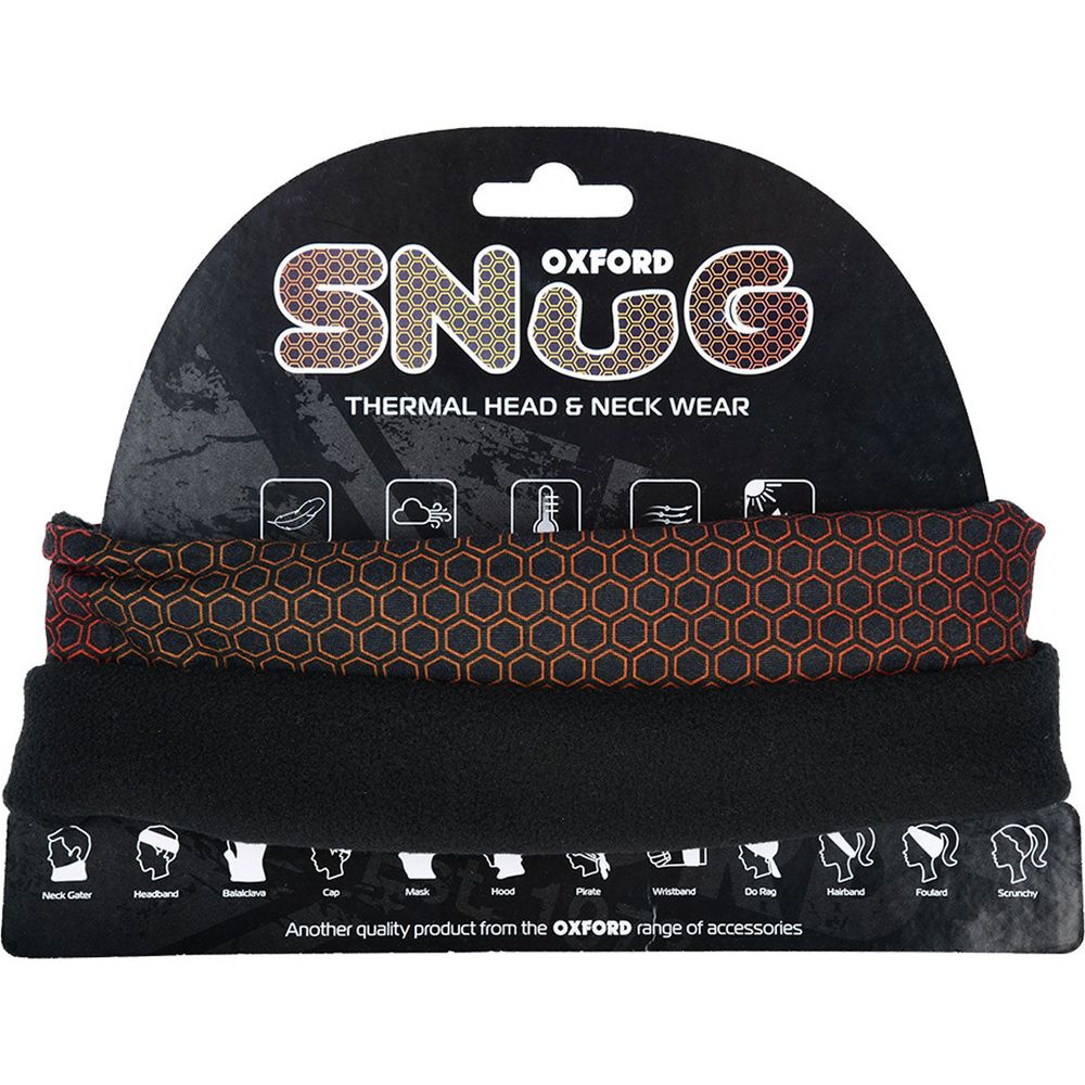 Oxford Snug Thermal Head & Neckwear Nacreaous Orange FREE 1 YEAR Returns, FREE UK Delivery | ThrottleChimp