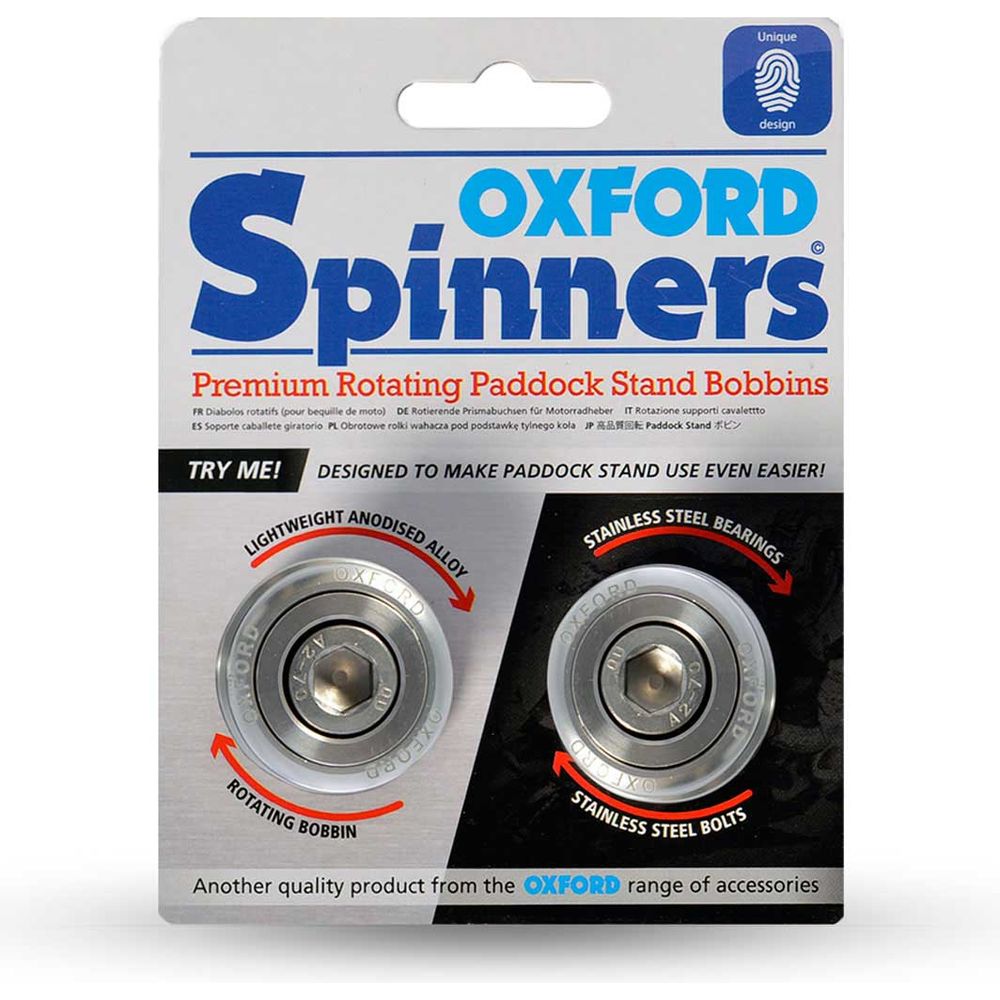 Oxford M12 Spinners Silver FREE 1 YEAR Returns, FREE UK Delivery | ThrottleChimp